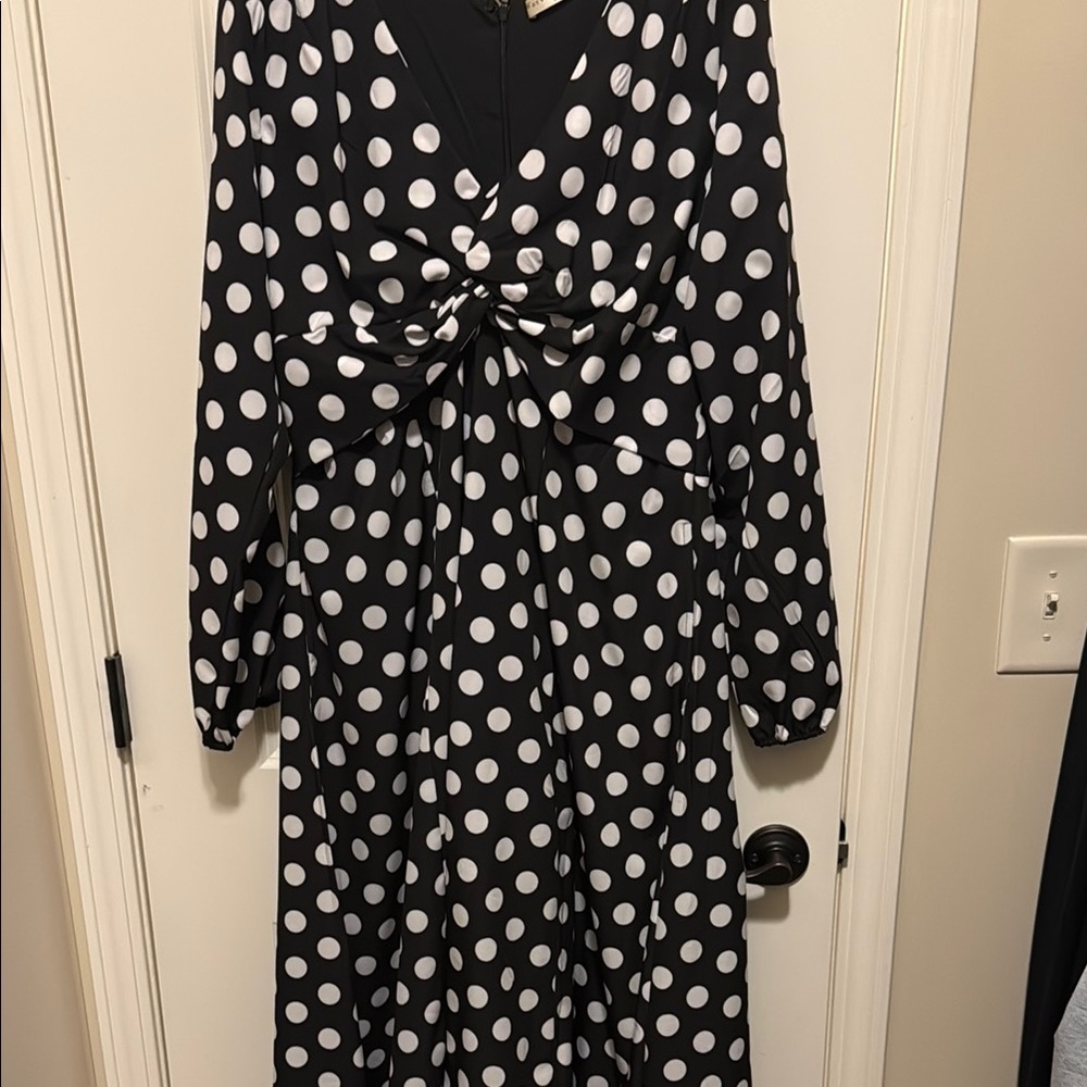 Black and White Polka Dot Dress